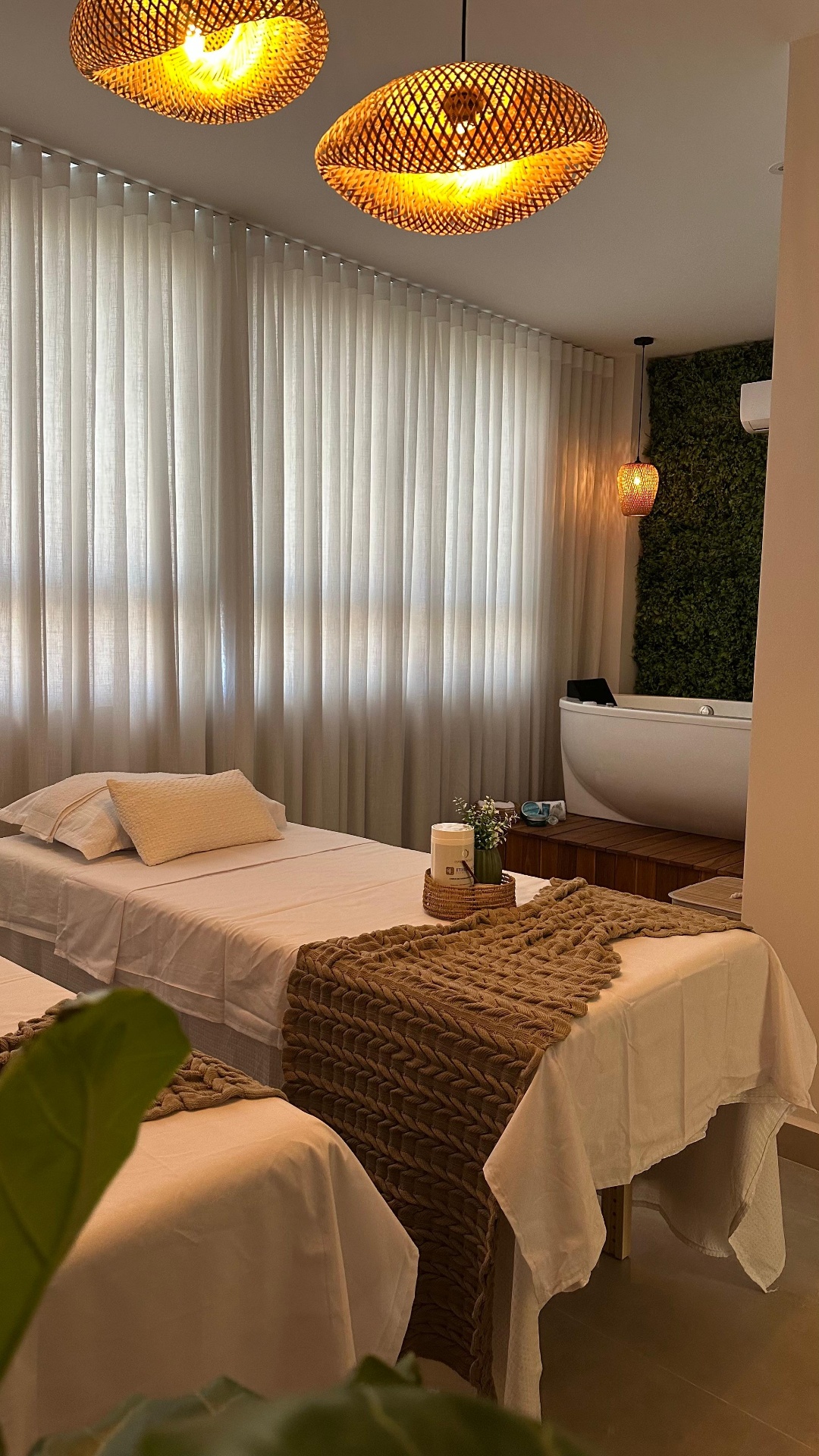 Ambiente de relaxamento da Uni Clinic Spa, ideal para o vale presente individual do Dia dos Pais